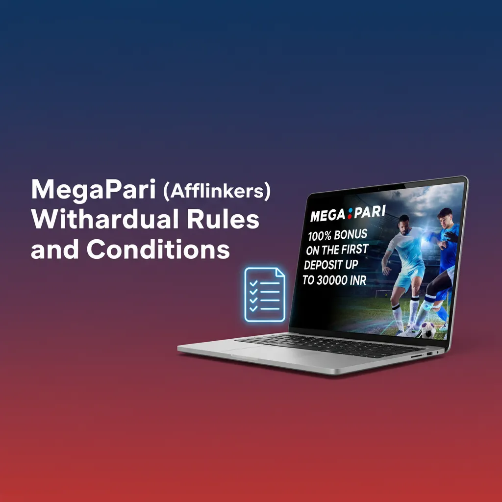 Infographic: MegaPari Kenya withdrawal rules—KYC, same-name method, bonus wagering, limits/reviews, KES or crypto, fees