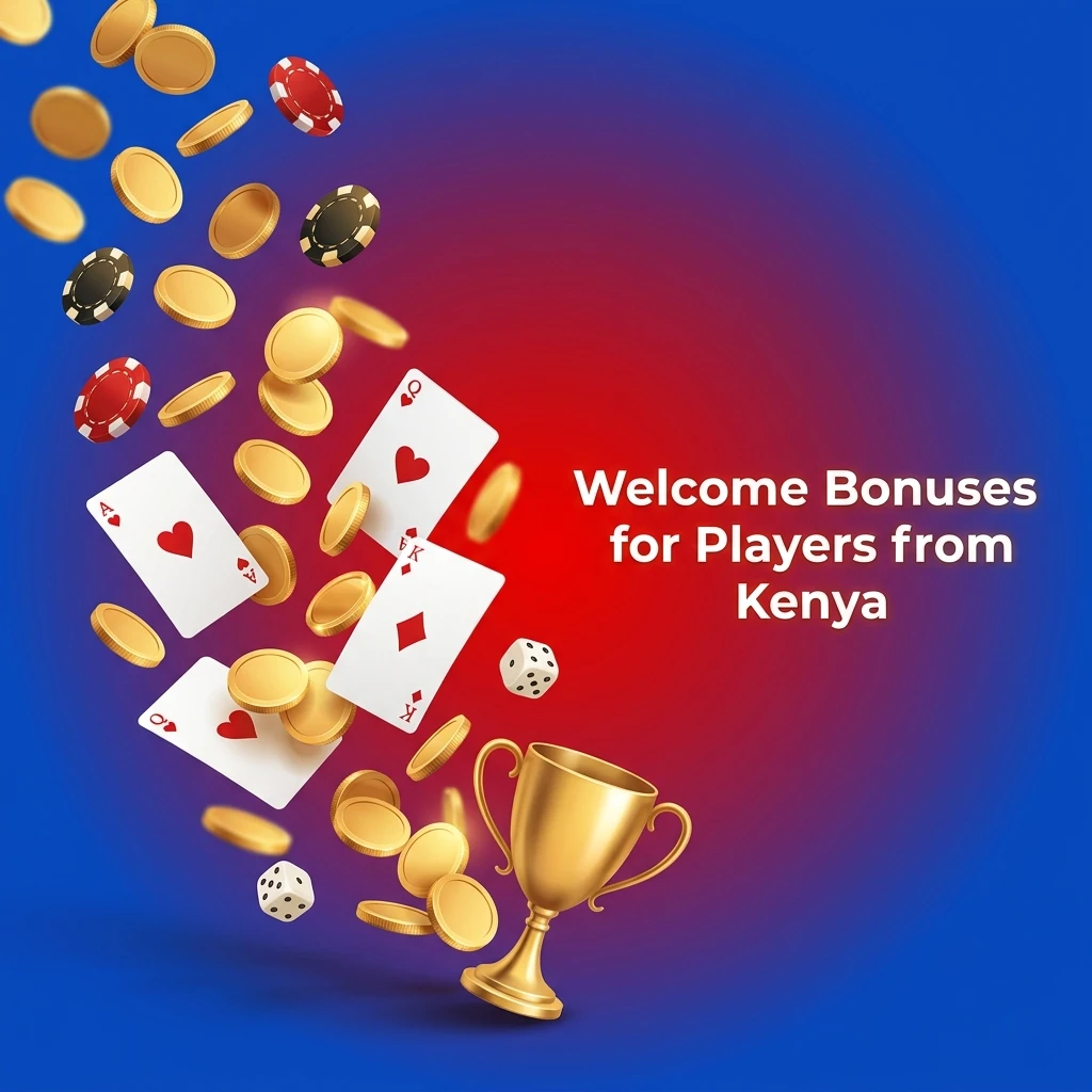 Kenya welcome bonuses: Up to 196,700 KES + 150 Free Spins, 100% first deposit sports bonus; 35x slots, 5x accas at 1.40+.